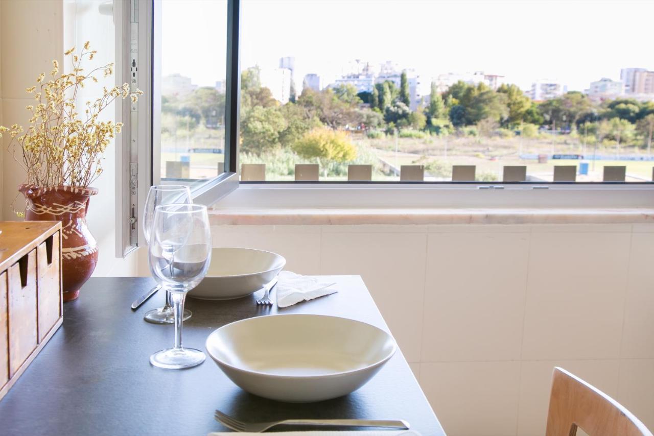 Apartamento Central Setubal Sossegado E Com Luz Bagian luar foto
