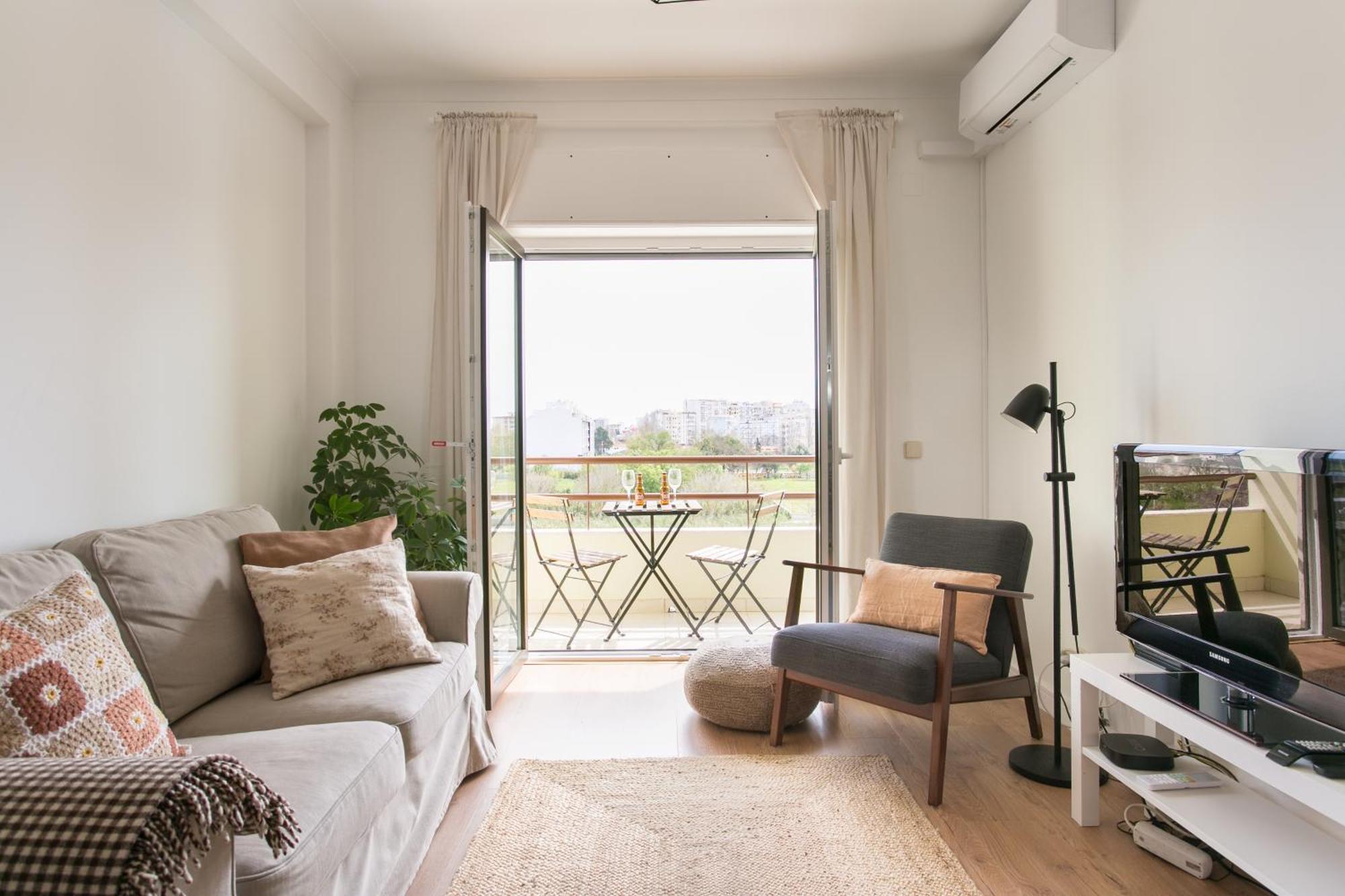 Apartamento Central Setubal Sossegado E Com Luz Bagian luar foto